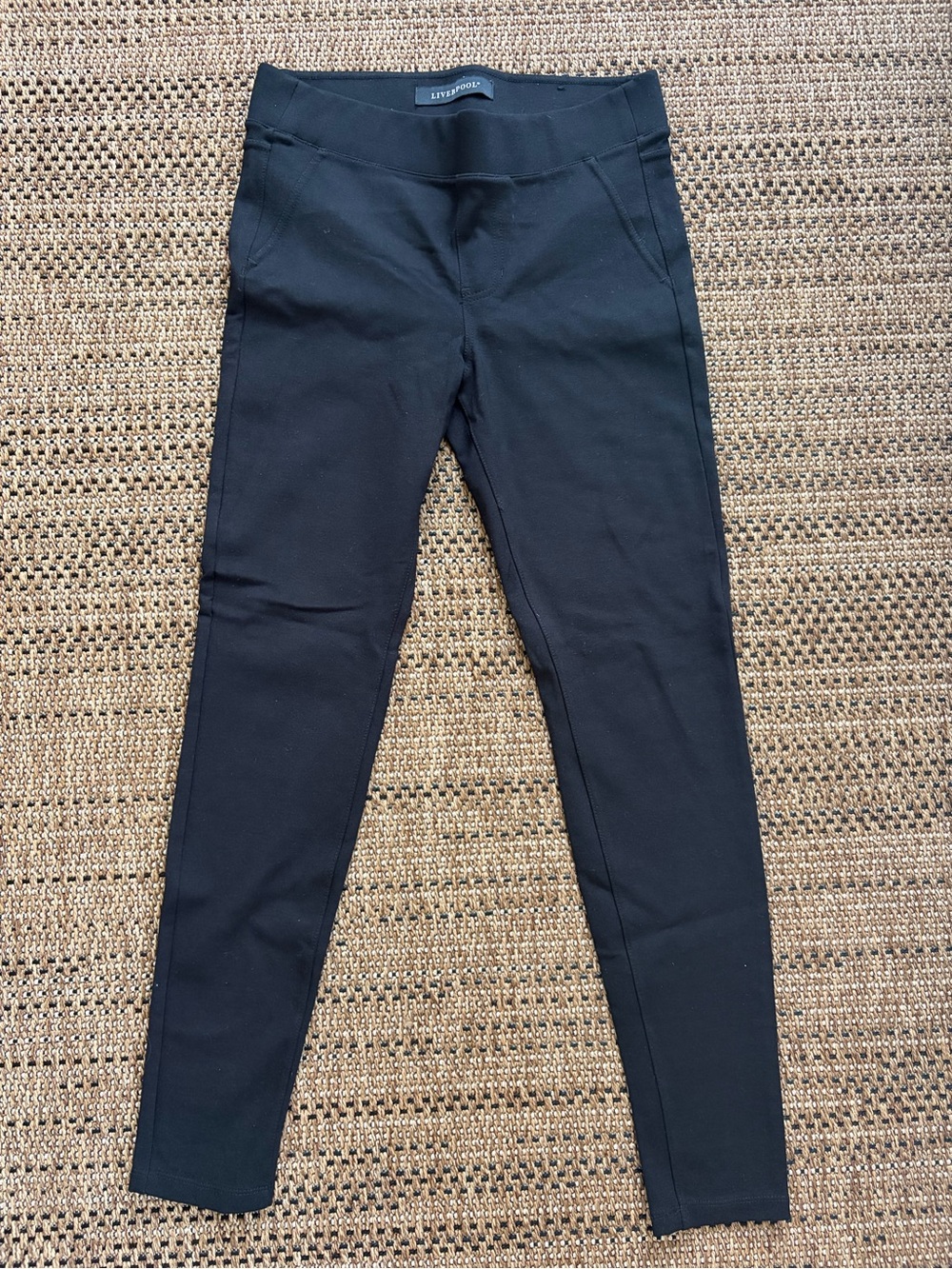 Liverpool Black Stretch Knit Leggings